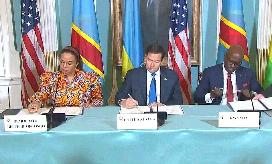 Guerre dans l'Est : ça y est, le Rwanda et la RDC viennent de signer l'accord devant les USA comme témoin 1 Compress 20250425 205524 4015