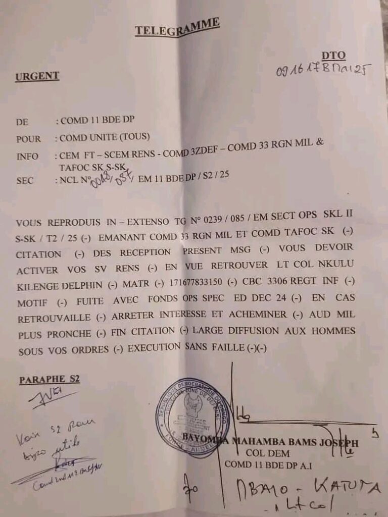 RDC : un lieutenant-colonel s'enfuit avec les salaires de plusieurs militaires à Uvira 2 174747566440135398092795134398